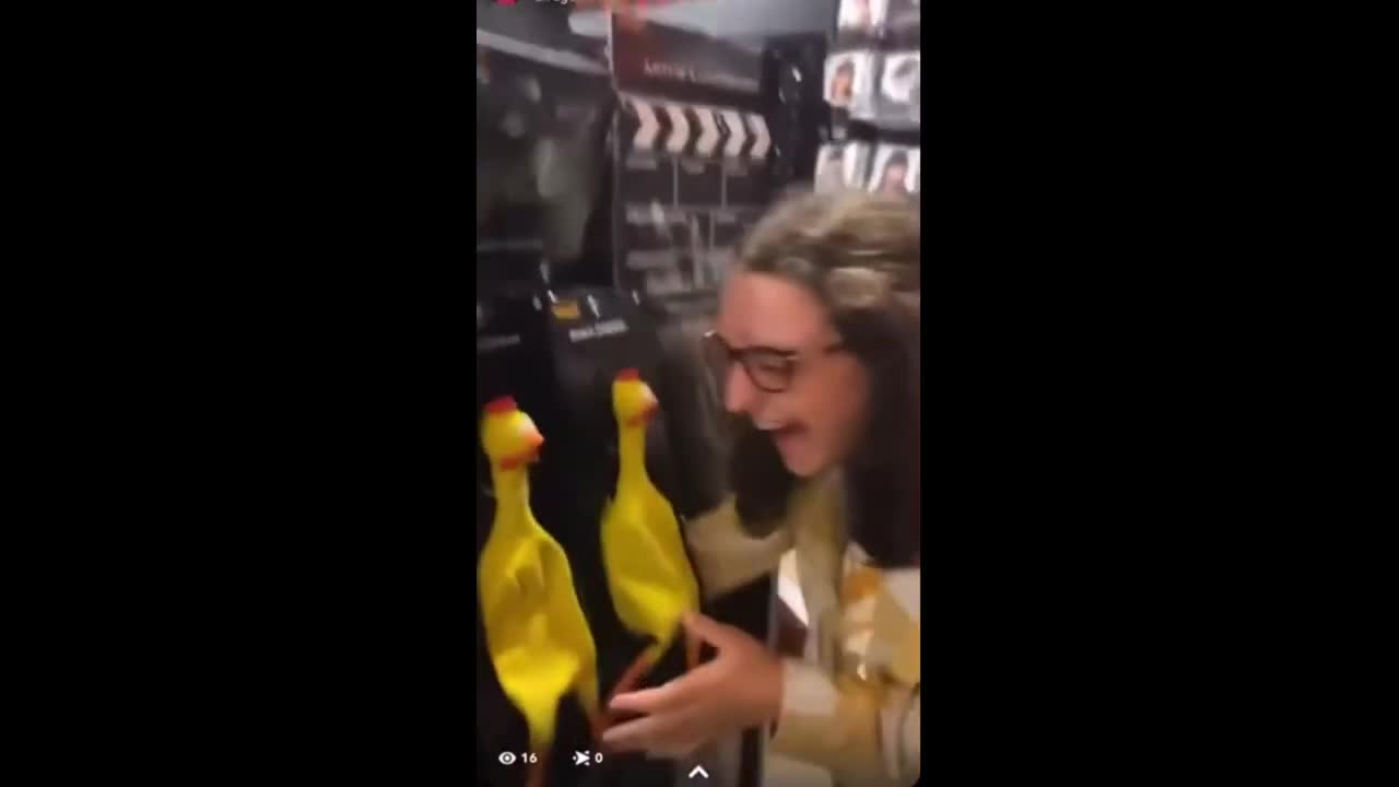 Setting off several rubber chickens all at once