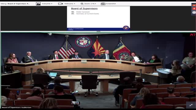 MARICOPA COUNTY BOS NOV 16 MEETING