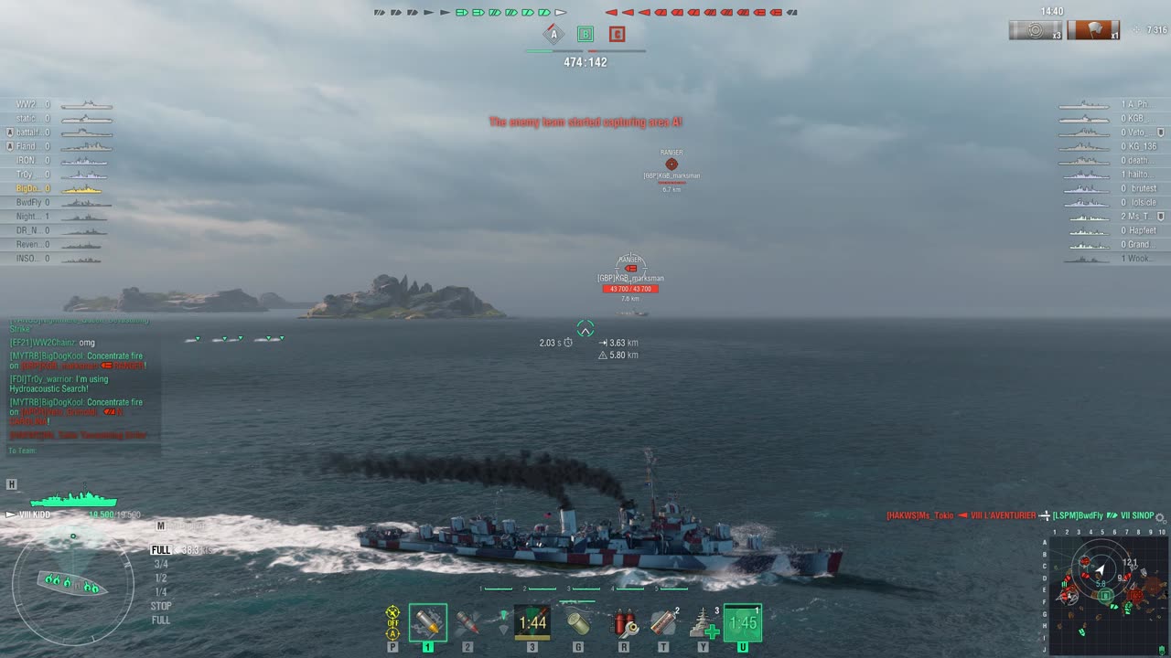 World of Warships 2024 in the Kidd