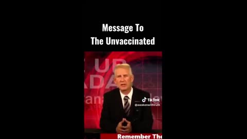 Message to the Unvaccinated