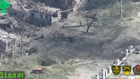 Drone Strikes on Russian Armored Vehicles