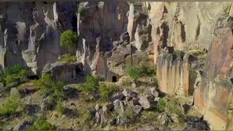 strange stone building scenery