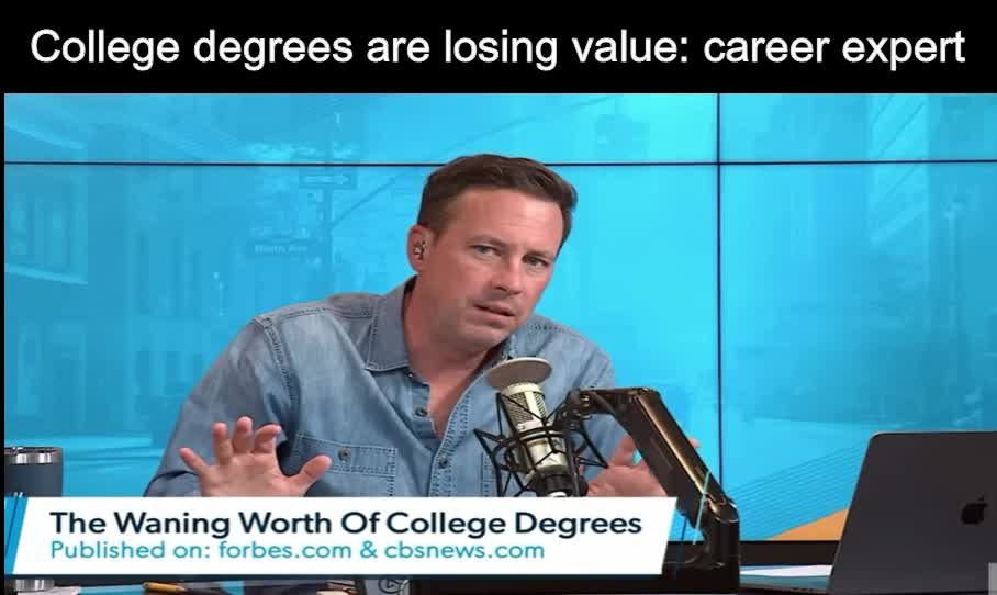 Career expert says college degree value is waning