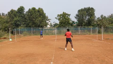 ball badminton smashes practice video