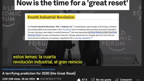 FOURTH INDUSTRIAL REVOLUTION - THE GREAT RESET SUBTITULOS ESPANOL