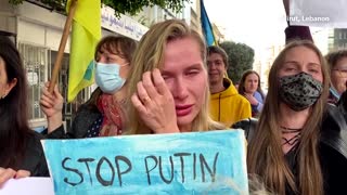 'Stop Putin': protesters around the world express fears