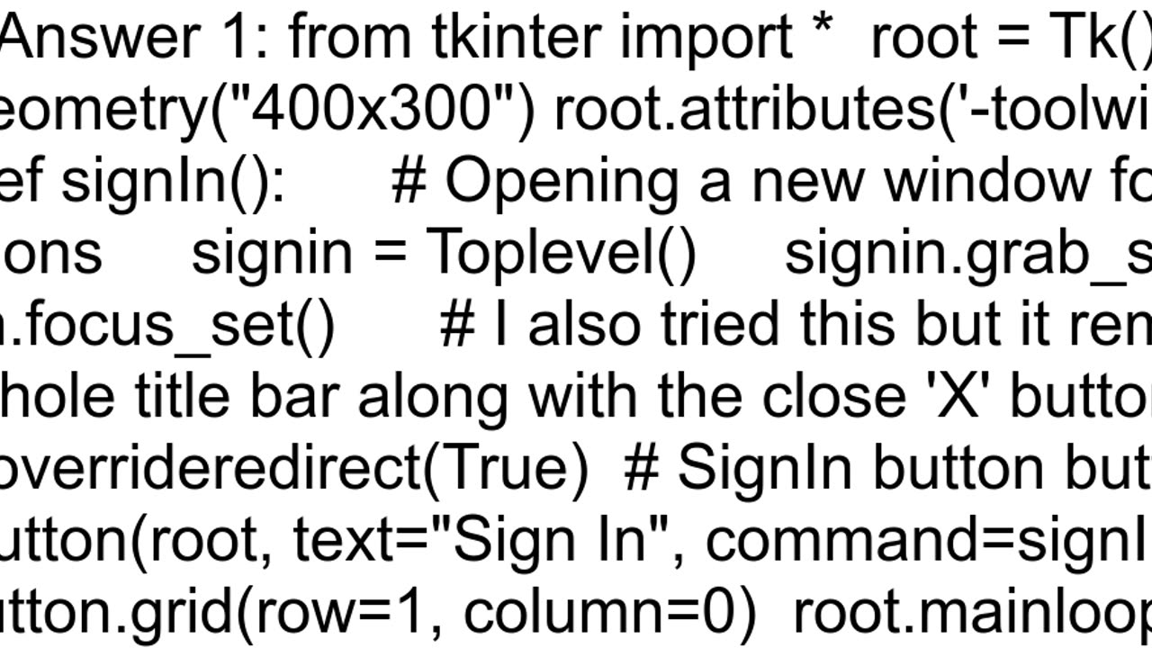How to removedisable the minimize button in Tkinter without removingdisabling the close button