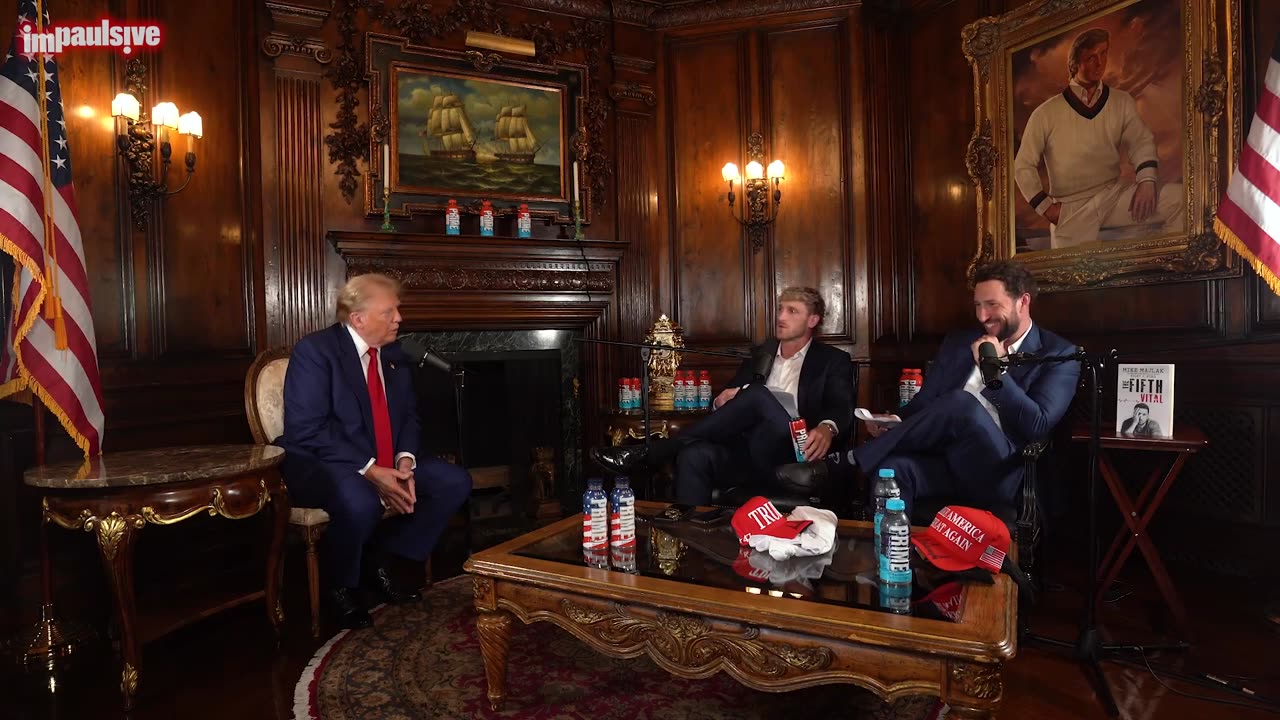 logan paul interviews president donald trump