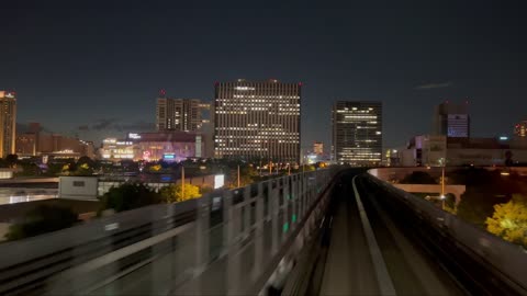 Stunning Tokyo Bay Night Ride on the Yurikamome Line (Pt. 1)