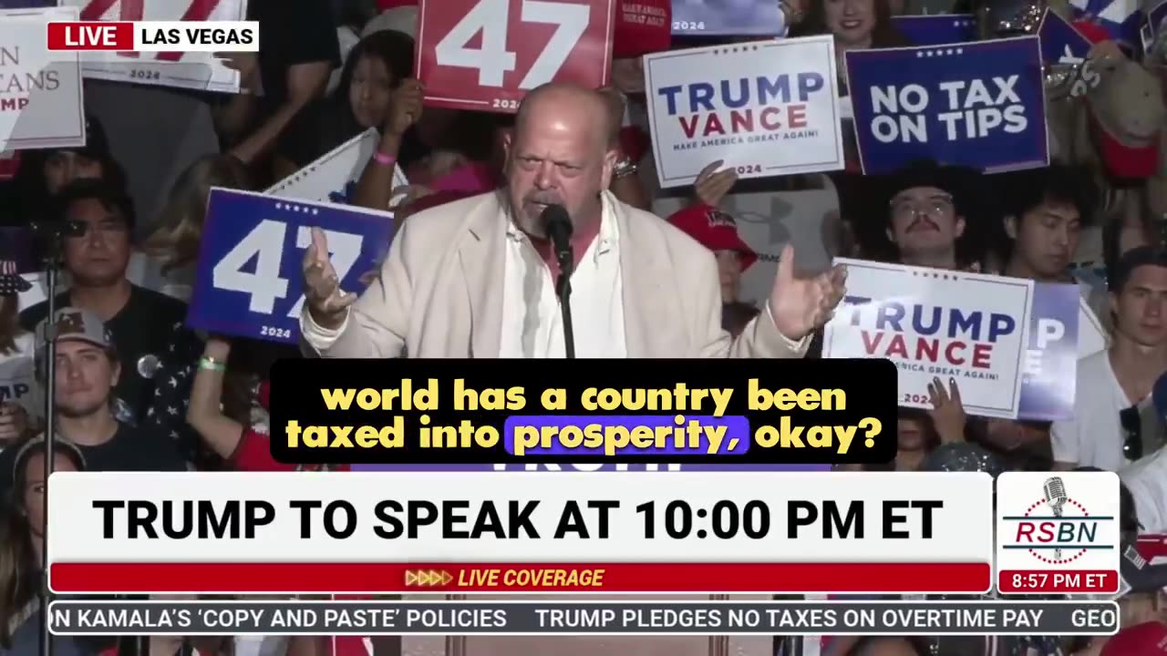 TV Superstar Rick Harrison LIT UP the Las Vegas crowd & endorsed TRUMP!