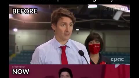 Justin Trudeau Before & After Vaccine Mandate