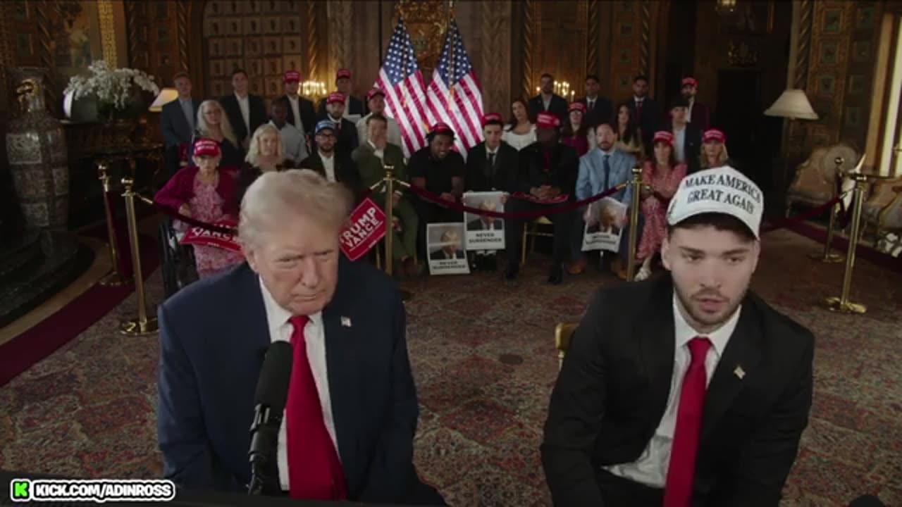 PRESIDENT TRUMP On Adin Ross's Stream! #1 in World