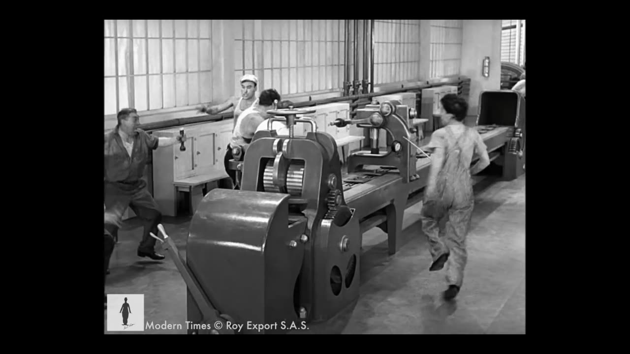 Charlie chaplin - factory scene - modern times ( 1936 )