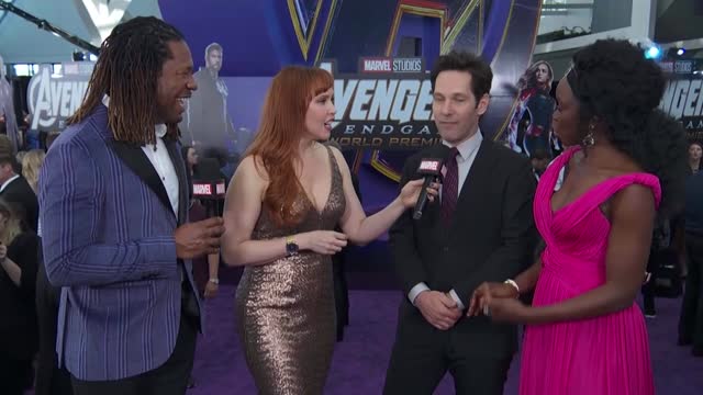 Danai Gurira and Paul Rudd Talk the Snap LIVE from the Avengers Endgame Premiere