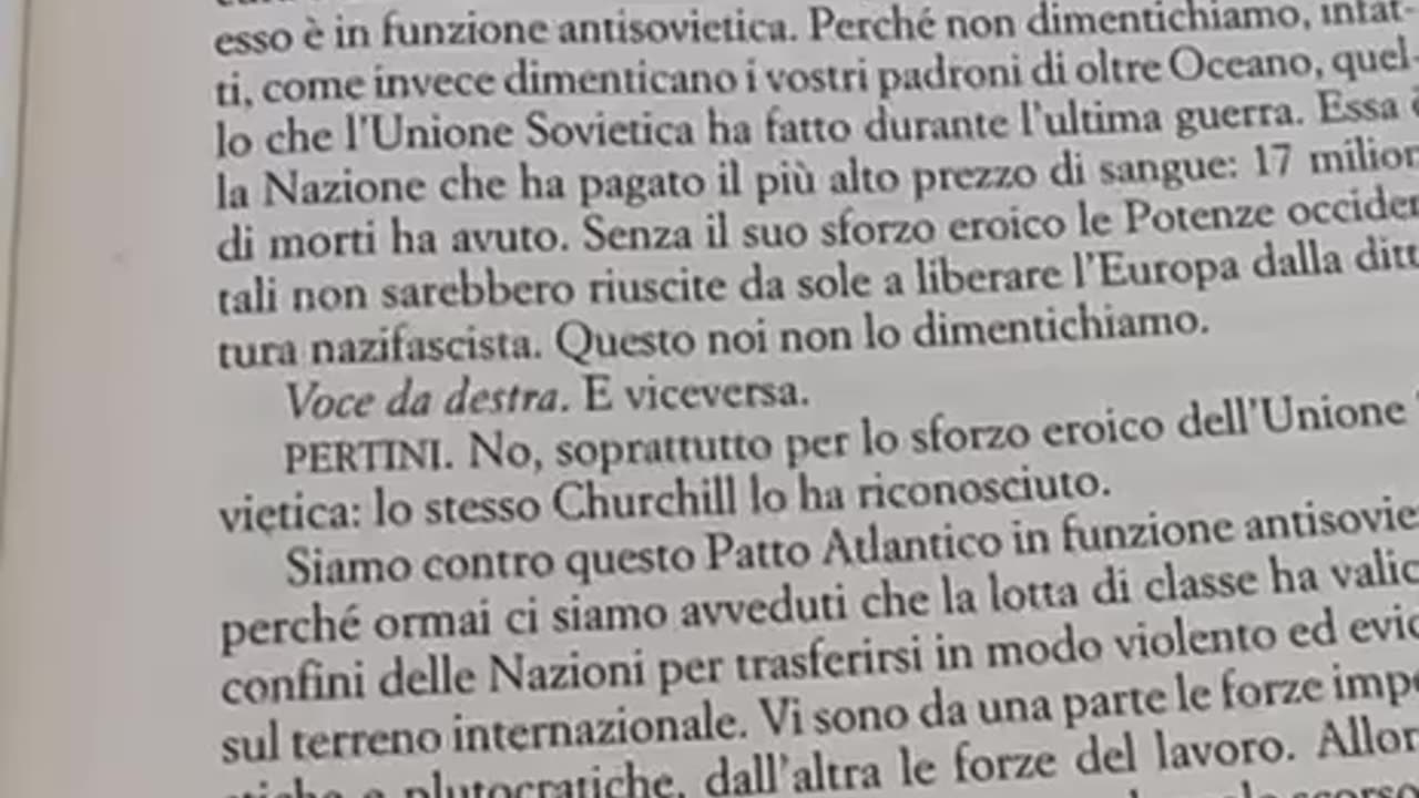 Già dal 1949, Sandro Pertini aveva capito tutto. Così è stato, così è oggi.