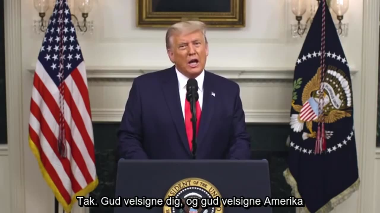 Trumps måske mest historiske tale fra det Hvide Hus.