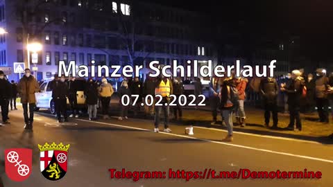 Mainzer Schilderlauf 07.02.2022 - Montagsdemo / Spaziergang - Mainz / Rheinland Pfalz