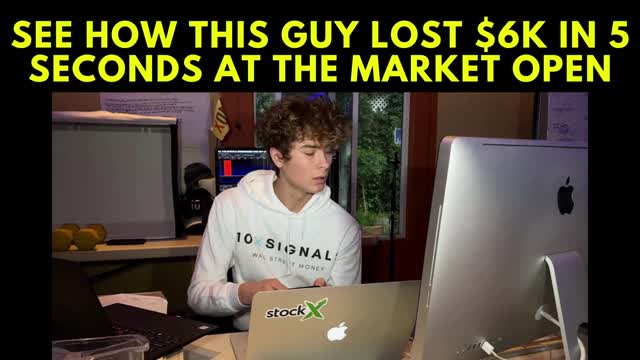 Day Trading Fails and Losing Money at the Market Opening