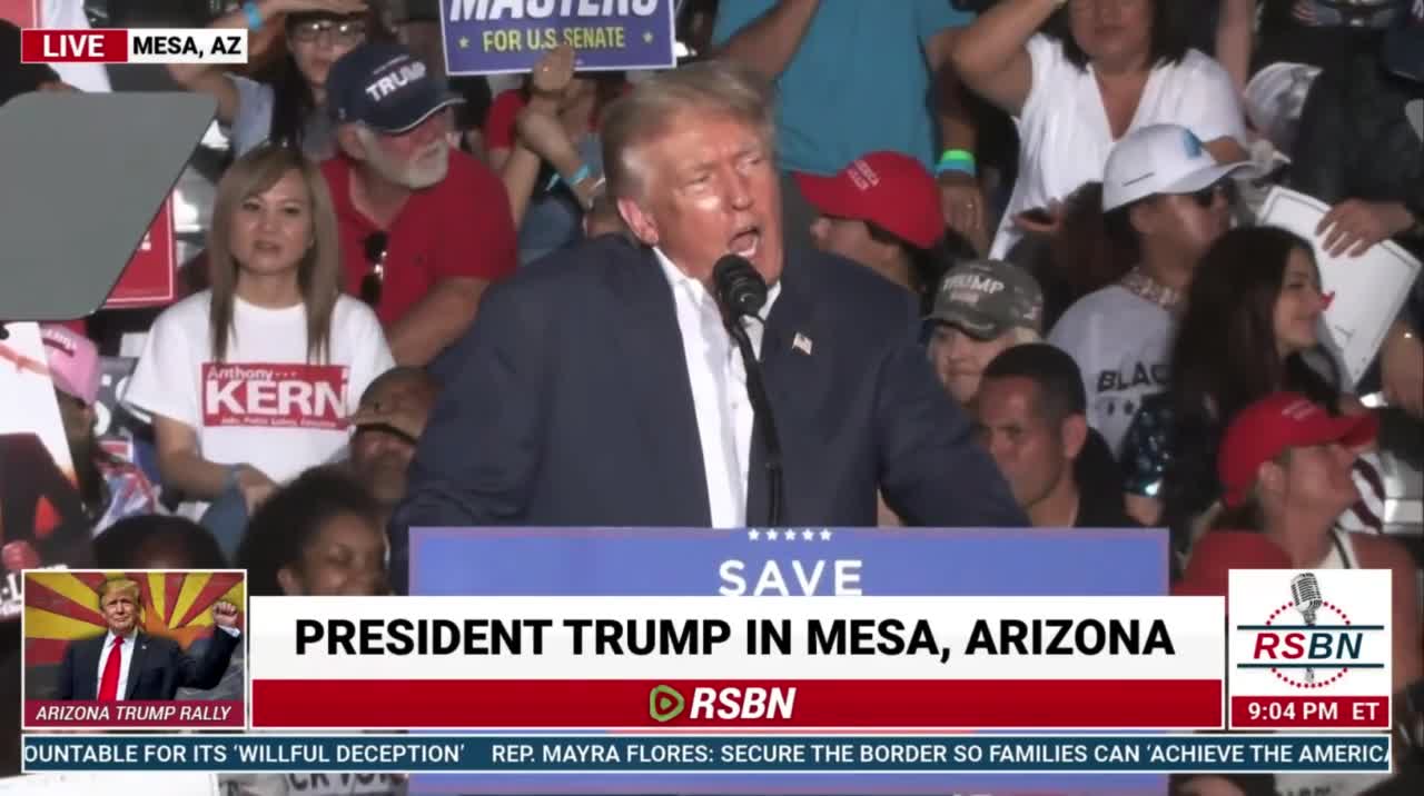 Trump Shows Massive Support For Kari Lake