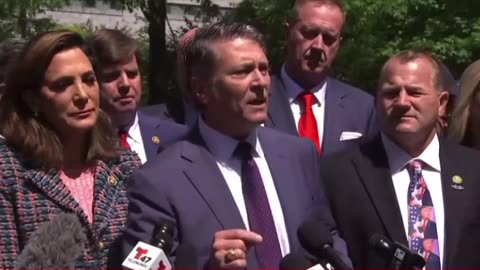 Texas Congressman Ronny Jackson Speaks Outside New York Courthouse on Trump Trial