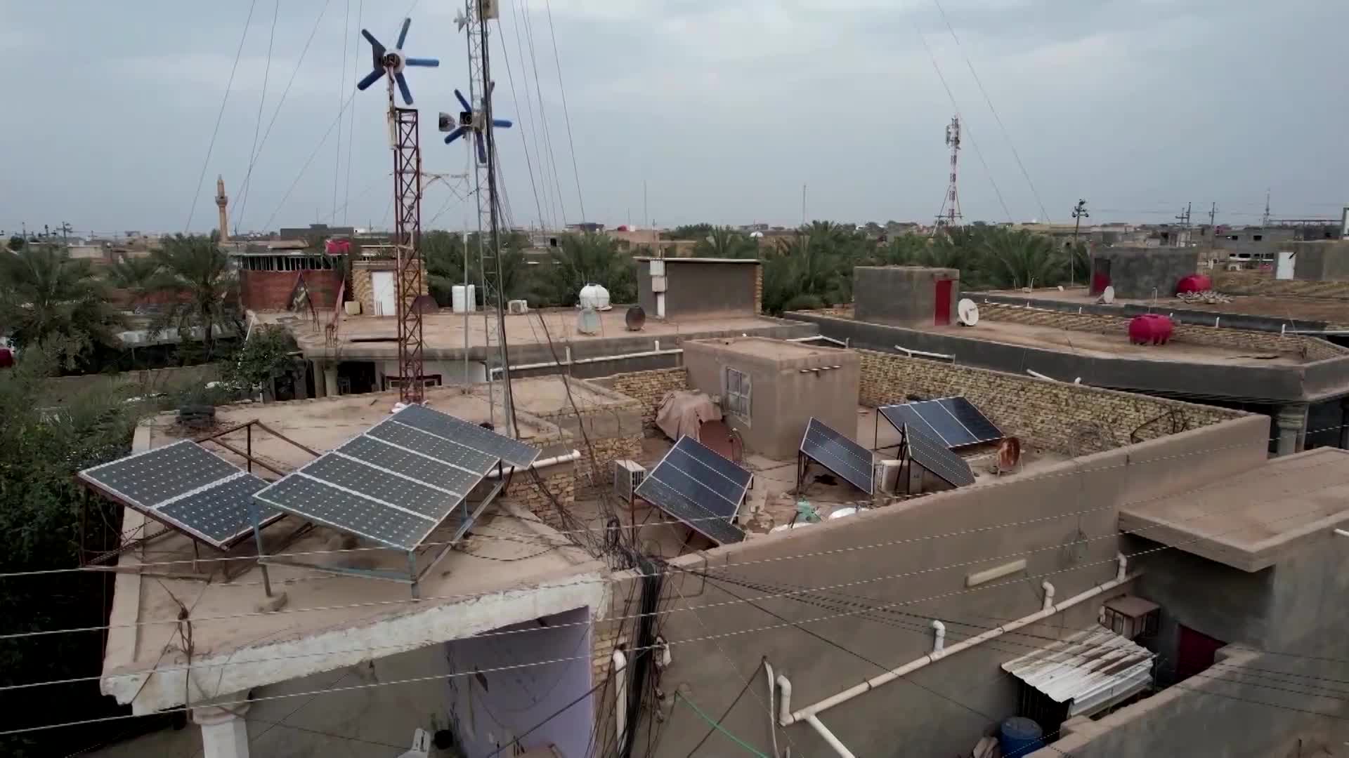 House Rumble Iraq Iraqi man powers his house with clean energy
