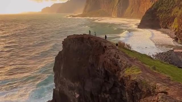 Spectacular coastline on the Portuguese island of Madeira