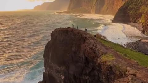 Spectacular coastline on the Portuguese island of Madeira