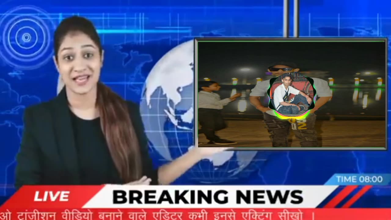 Editing sikhane ke per bus mein breaking news