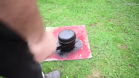 DO NOT THROW AWAY YOUR OLD REFRIGERATOR COMPRESSOR How to make Homemade air Silent Compressor