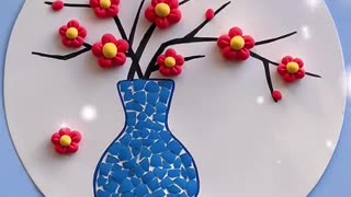 Flower Craft with Clay | Home decor | Room decor | Flower making