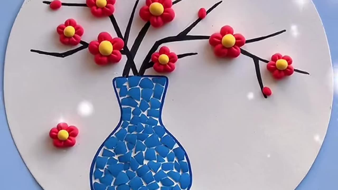 Flower Craft with Clay | Home decor | Room decor | Flower making