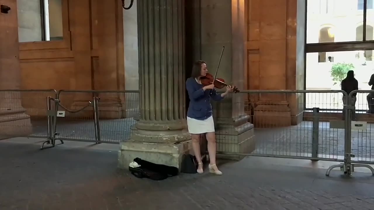 Playing the violin