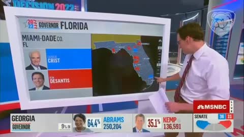 Audible Gasps at MSNBC When They See How Miami-Dade Voted