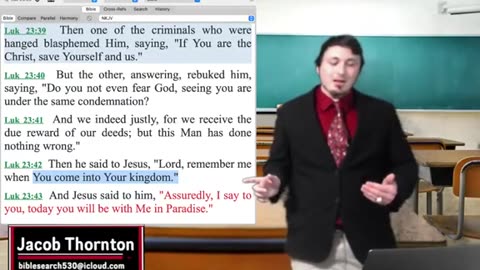 Did The Thief on the Cross Get Baptized?