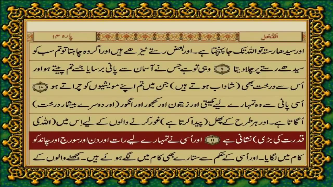 QURAN IN URDU TRANSLATION PARA 14