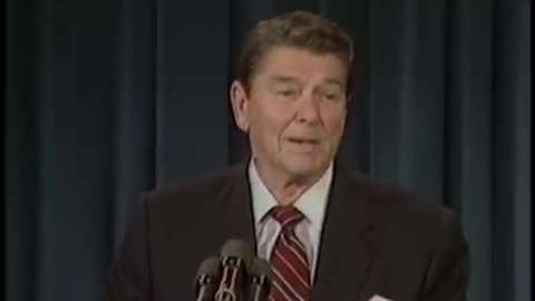 President Reagan jokes during interviews 1981-1989