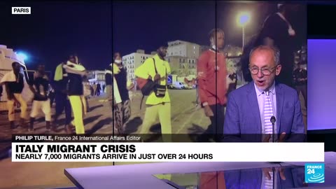 LIVE NEWS ; Why are so many migrants arriving in Lampedusa FRANCE 24 English