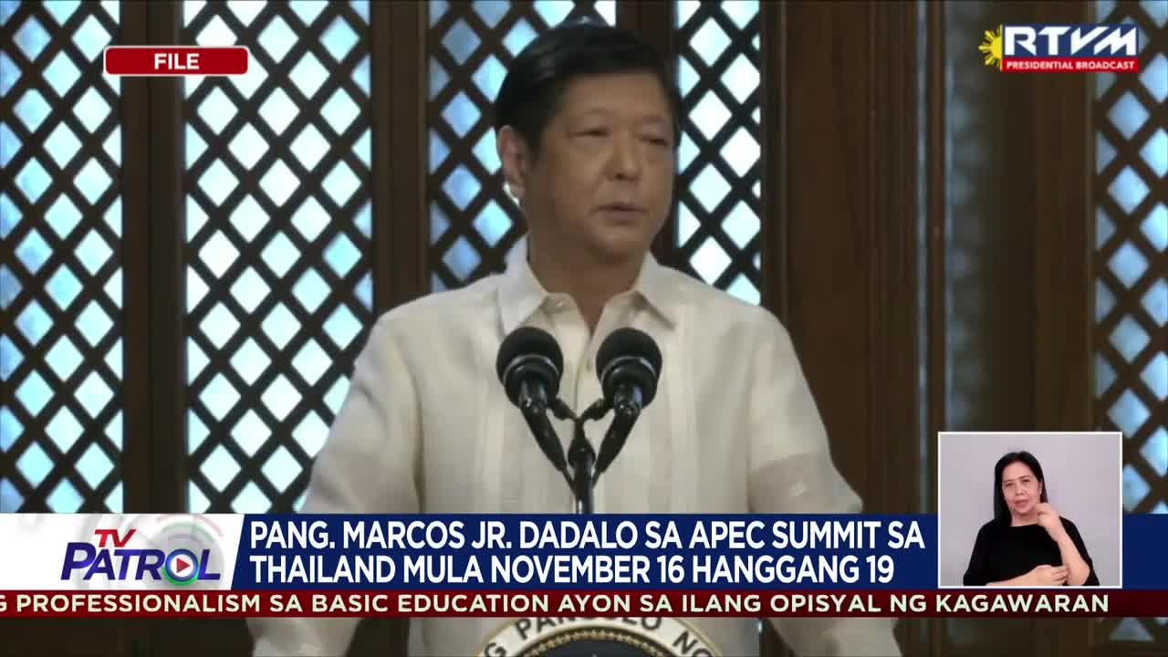 PANG. Marcos Jr. dadalo sa APEC Summit sa Thailand | TV Patrol