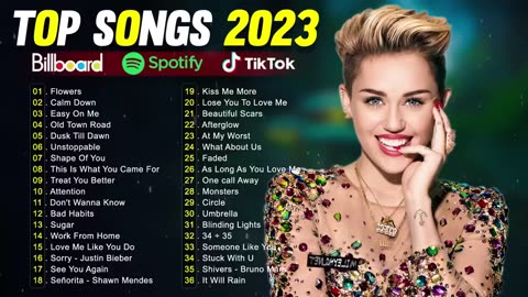 Pop Hits 2023 _ Miley Cyrus, Ed Sheeran, Shawn Mendes, Sia, Ava Max