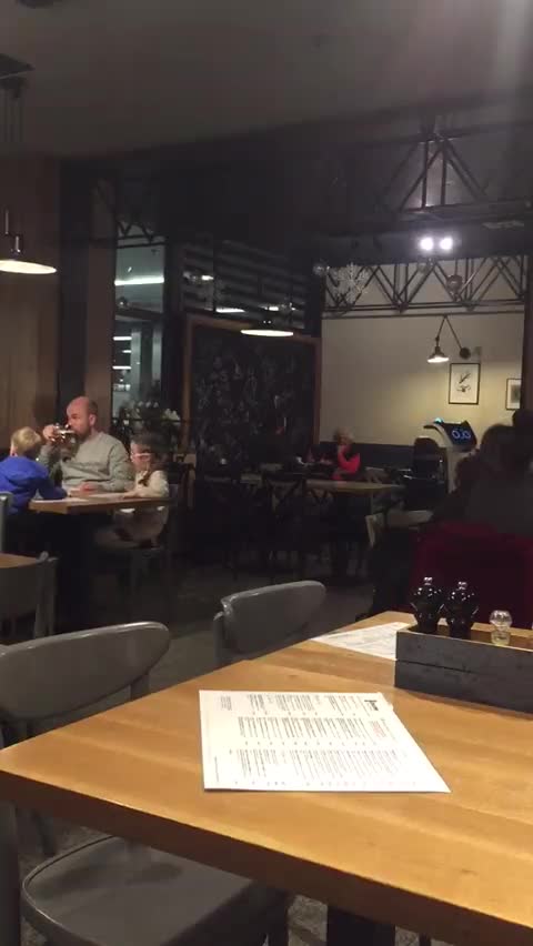 In a restaurant in Krakow, Poland, a robot brings you the dishes!