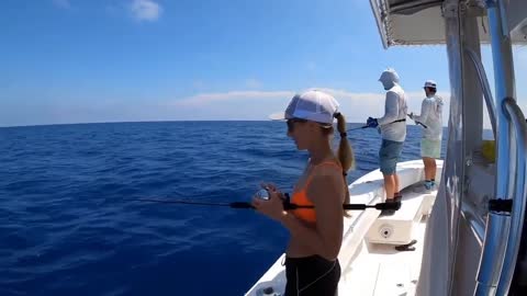 Snorkeling outdoors with a bikini-clad beauty 8