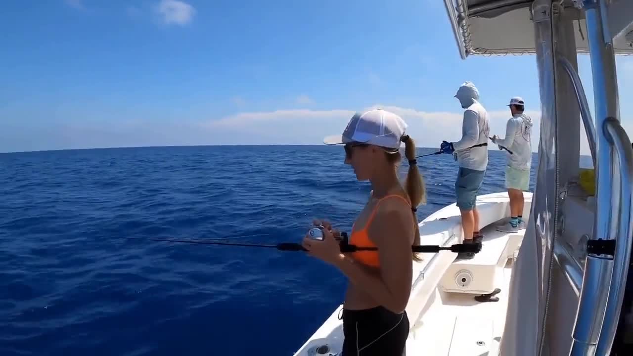 Snorkeling outdoors with a bikini-clad beauty 8