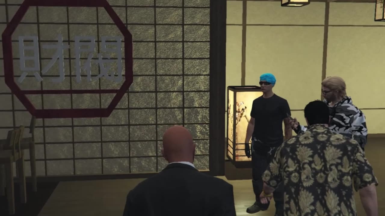 Drunk guys enter restaurant | GTA RP