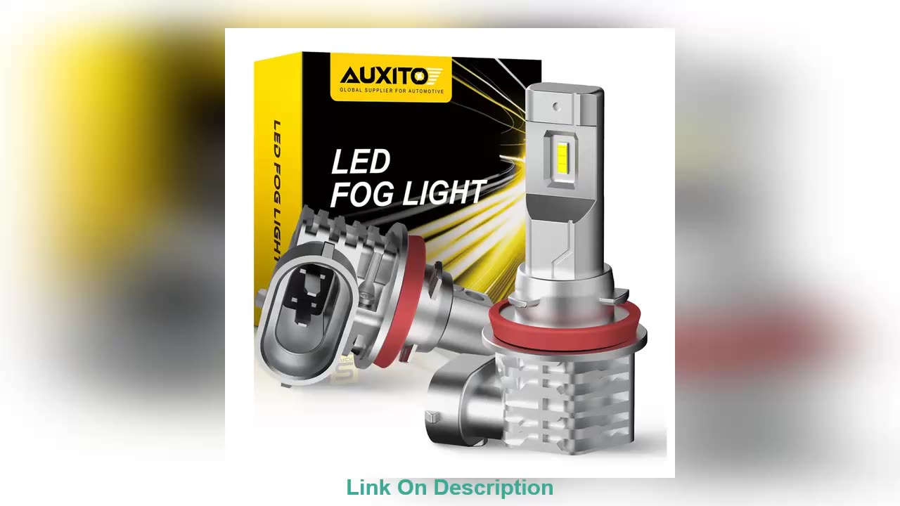 Get AUXITO 2Pcs H11 LED Fog Light Bulbs H8 H9 9006 HB4 90