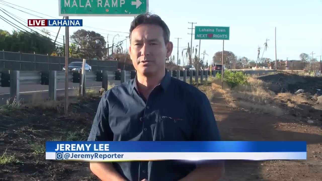 Maui worker's viral video shows Front Street police roadblock