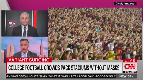 Dr. Fauci slams colleges for hosting football games without masks