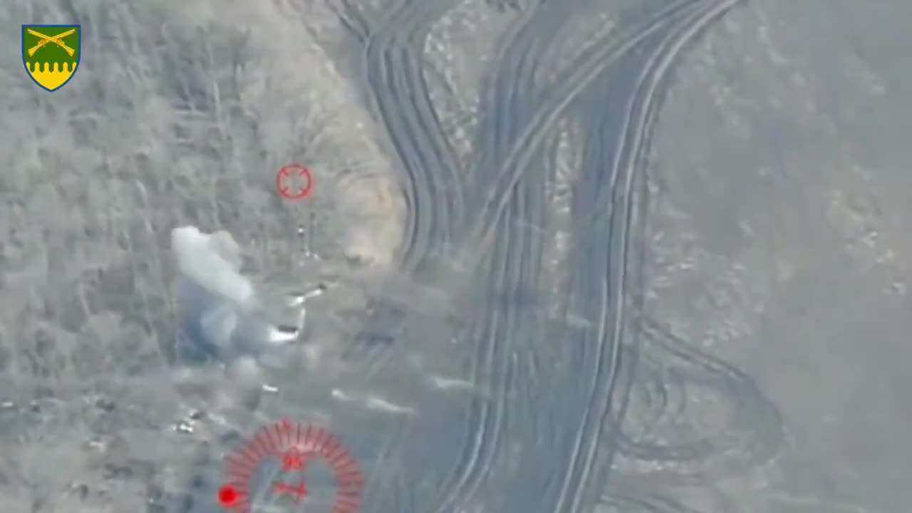 Ukrainians Shell Russian Coms Truck