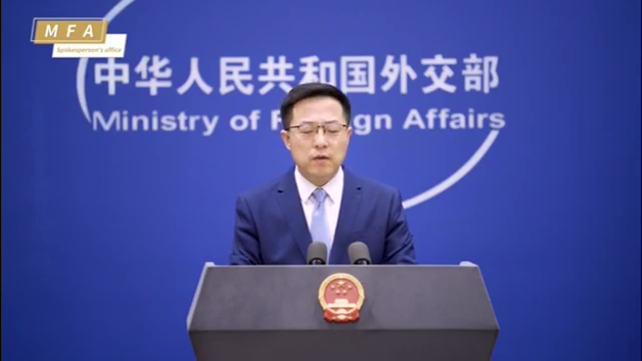 China says that the U.S. has played the role of the number