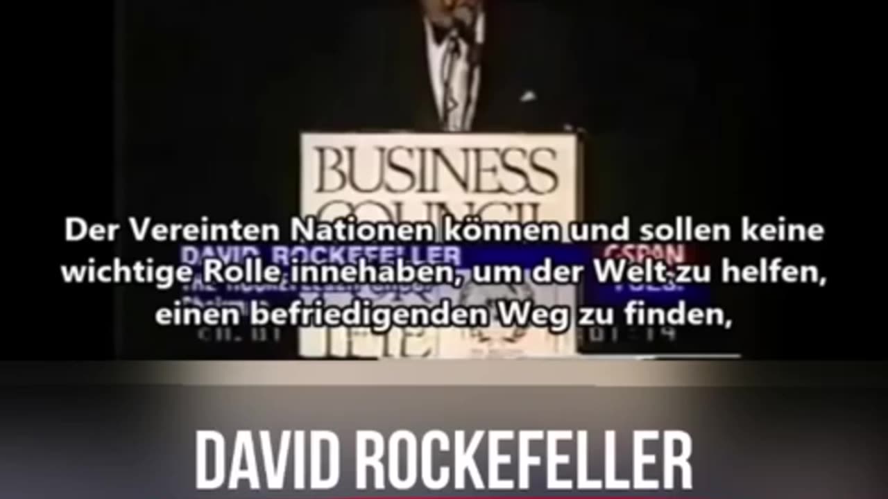 David Rockefeller zu Überbevölkerung ! Seit 1,5 jahren ZENSIERT🙈