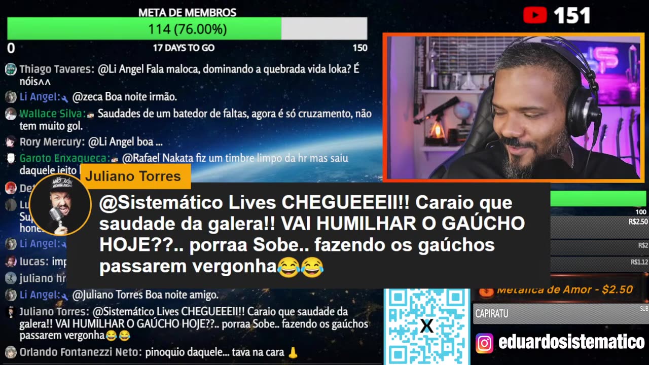 Sistemático Lives - GIZvNSJoYUo - DEBATE ALESOB X SISTEMÁTICO TERRA PLANA X GLOBO 13122023